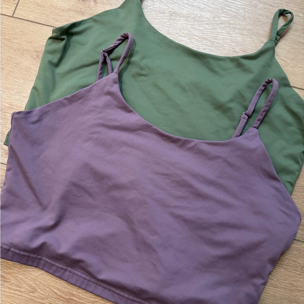 Reoria 2 Top Bundle | Bra Lined Crop Tank Tops | Minimalist | Y2K
